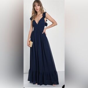 Lulus Navy Dress XS